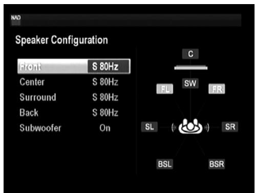 NAD T 747 - SPEAKER CONFIGURATION - 1