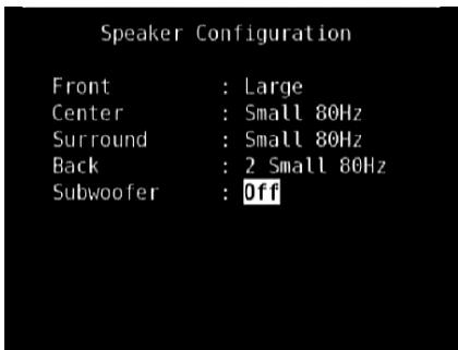 NAD T175 HD - USING THE T 175 - SETUP MENU - 3