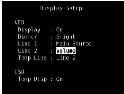 NAD T175 HD - USING THE T 175 - SETUP MENU - 10