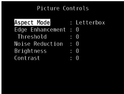 NAD T175 HD - PICTURE CONTROLS - 1