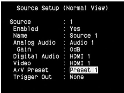 NAD T175 HD - A/V PRESET - 1