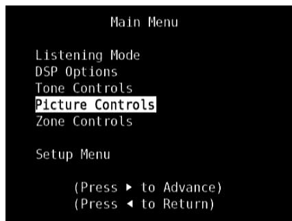 NAD T175 HD - MAIN MENU - 1