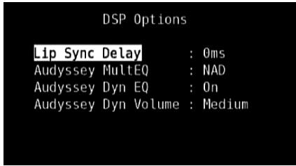 NAD T175 HD - DSP OPTIONS - 1