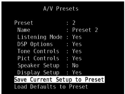 NAD T175 HD - USING THE T 175 - SETUP MENU - 13