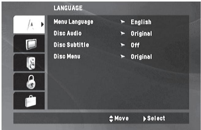 NAD T517 - USING THE T 517 -SETUP MENU - 1