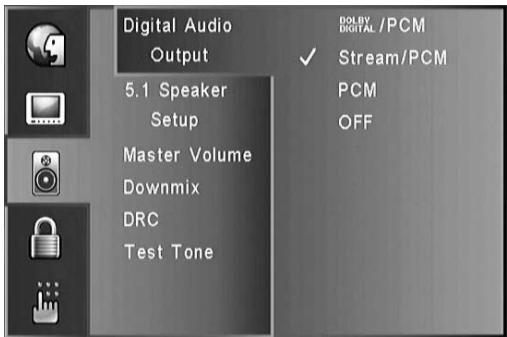 NAD T585 - AUDIO SETUP MENU - 1