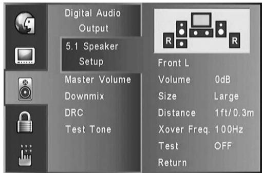 NAD T585 - SPEAKER SETUP - 1