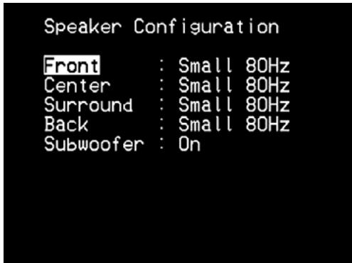 NAD T737 HD - SPEAKER CONFIGURATION - 1