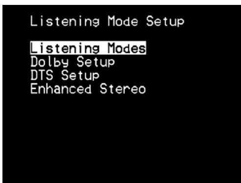 NAD T737 HD - LISTENING MODE SETUP - 1