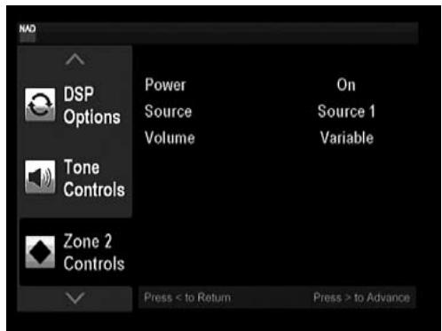 NAD T747 - ZONE CONTROLS - 1