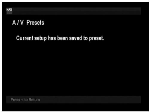 NAD T747 - USING THE T 747 - SETUP MENU - 2