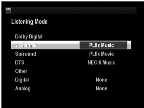 NAD T747 - LISTENING MODE - 1