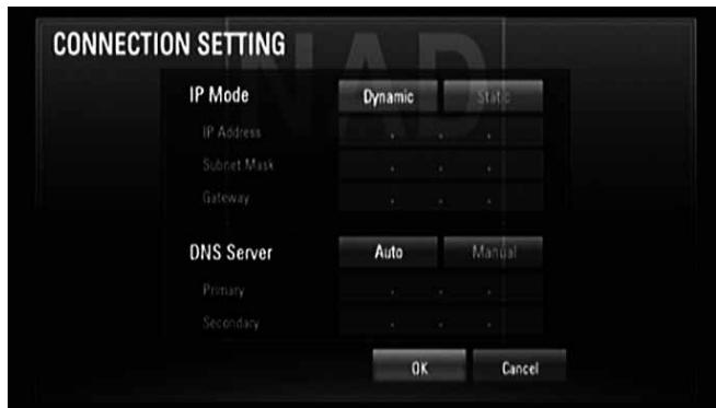 NAD T557 - Configuration de la connexion - 1