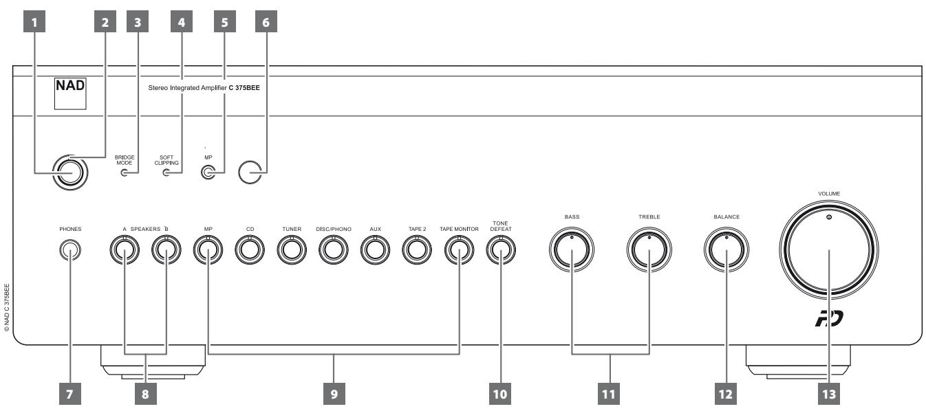 NAD C 375BEE - FRONT PANEL - 1