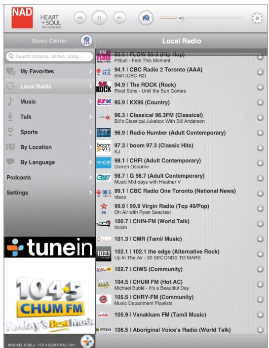 NAD M50 - INTERNET RADIO (TUNEIN) - 2