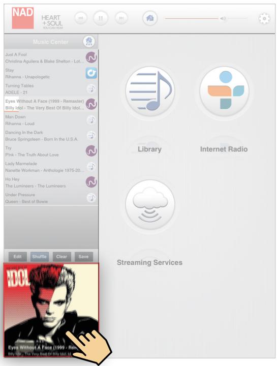NAD M50 - PLAYBACK DISPLAY OF CURRENT SONG - 1