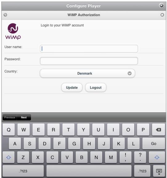 NAD M50 - LOG-IN TO YOUR WiMP ACCOUNT - 2