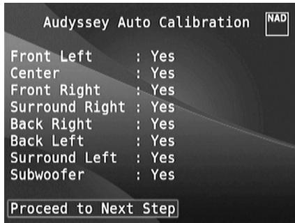 NAD T187 - AUDYSSEY AUTO CALIBRATION - 2