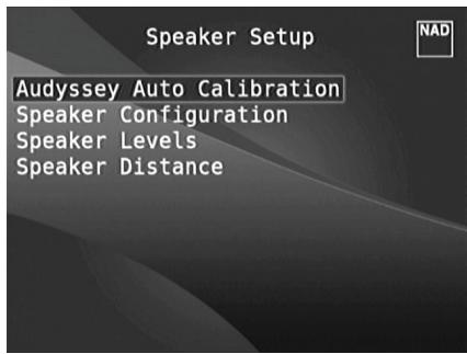 NAD T187 - SPEAKER SETUP - 1