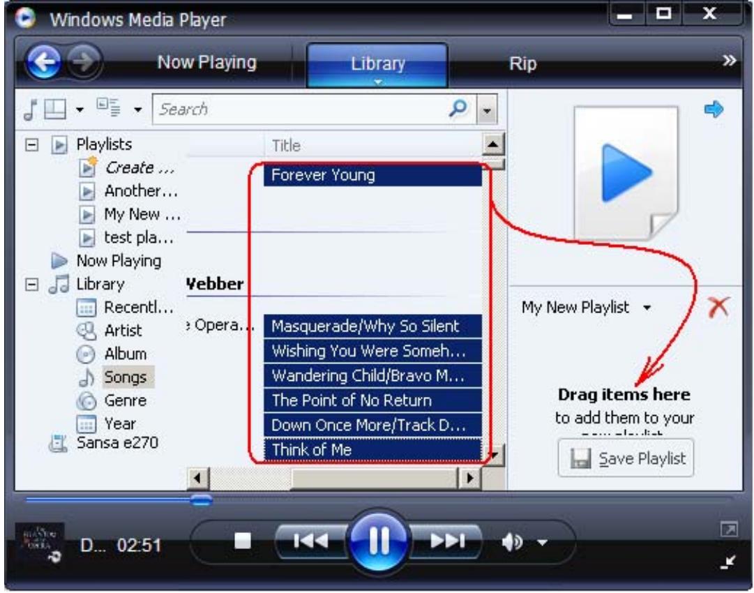 SANDISK E200 - Create Playlist - 4