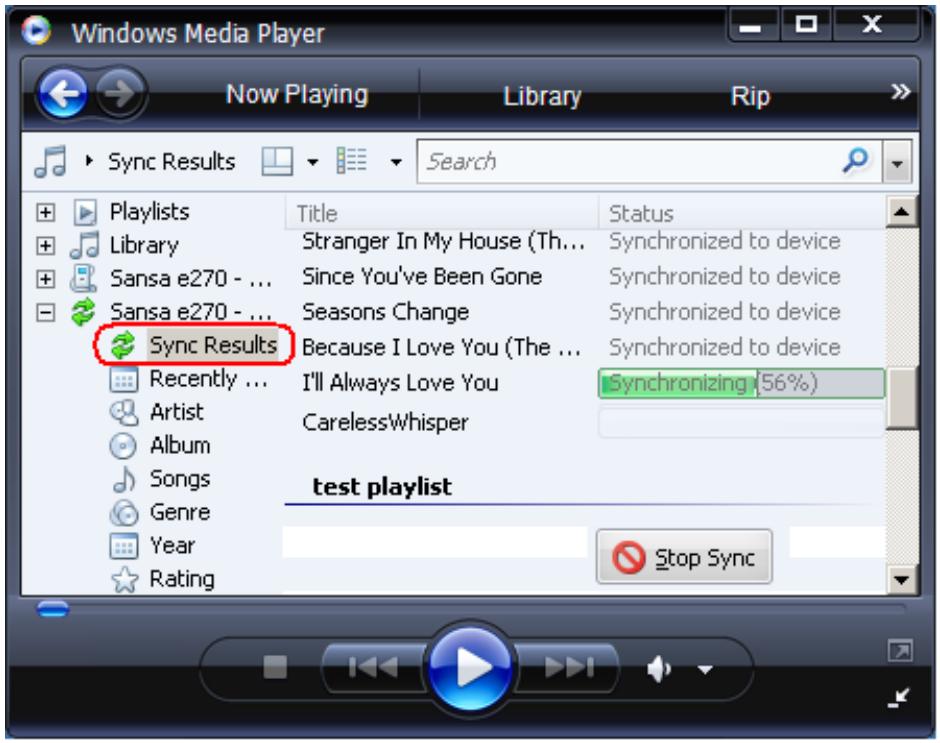 SANDISK E200 - Transfer Playlist - 4