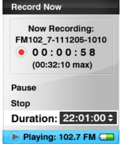 SANDISK E200 - FM Radio Broadcast Recording (if applicable) - 2