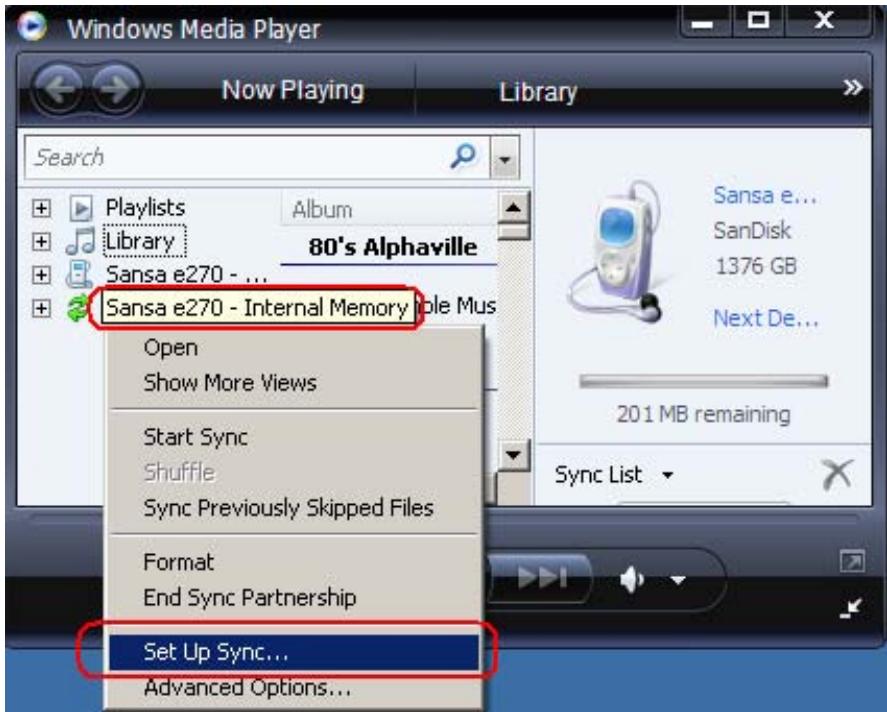 SANDISK E200 - Transfer Playlist - 2