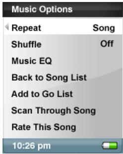 SANDISK E200 - Setting Repeat Mode - 1