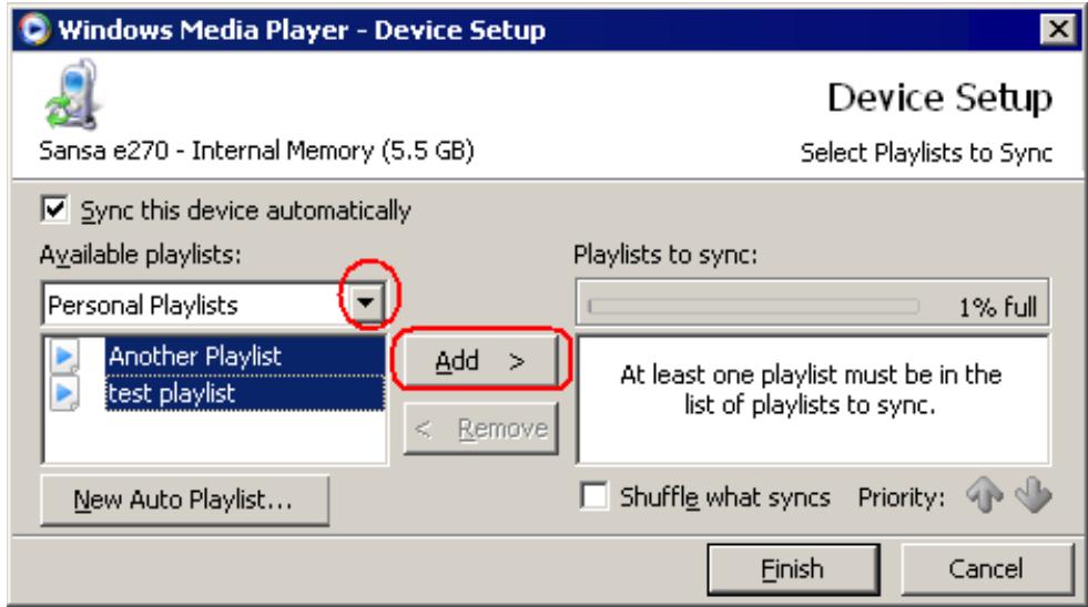 SANDISK E200 - Transfer Playlist - 3