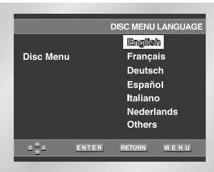 SAMSUNG DVD-L1200 - Using the Disc Menu Language - 1