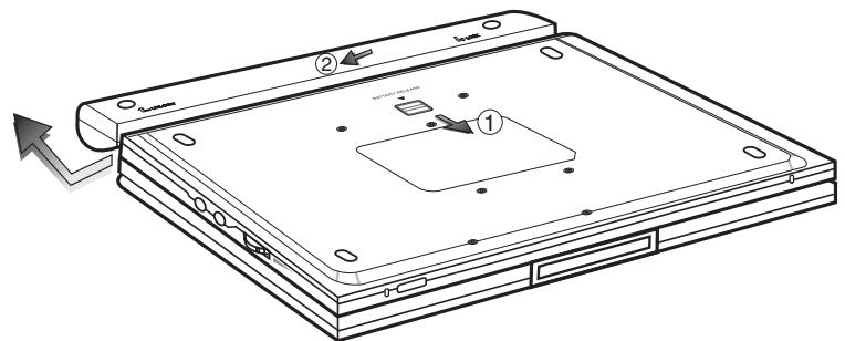SAMSUNG DVD-L300 - Battery pack separation method - 1