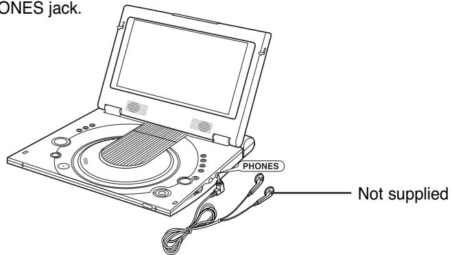 SAMSUNG DVD-L300 - How to use headphones - 1