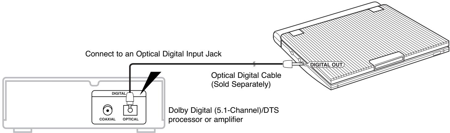 SAMSUNG DVD-L300 - Playing Dolby Digital (5.1-CH) and DTS Audio - 1
