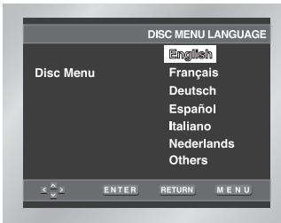 SAMSUNG DVD-L300 - Using the Disc Menu Language - 1