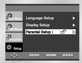 SAMSUNG DVD-L760 - Setting Up the Parental Control - 1