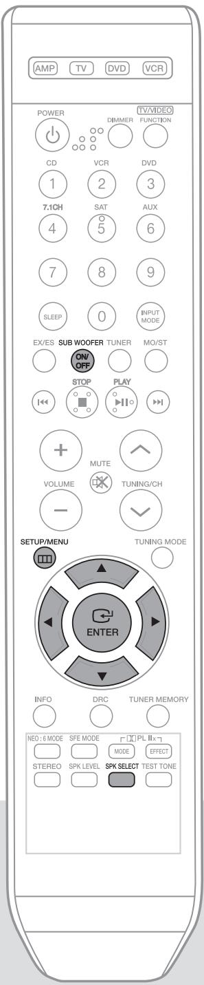SAMSUNG HT-AS720ST - Setting the speaker mode - 1