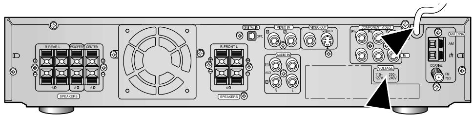SAMSUNG HT-DM550 - Connecting your System to the Power Supply - 1