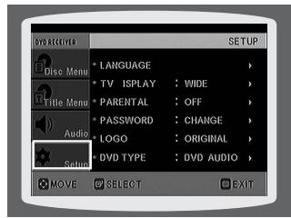 SAMSUNG HT-DS1000 - To Change the Wallpaper - 7
