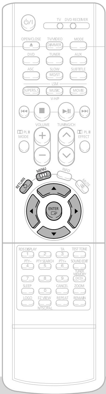 SAMSUNG HT-DS1000 - Setting TV Screen type - 1
