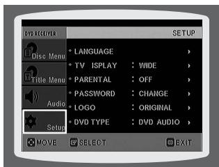 SAMSUNG HT-DS1000 - To Change the Wallpaper - 2