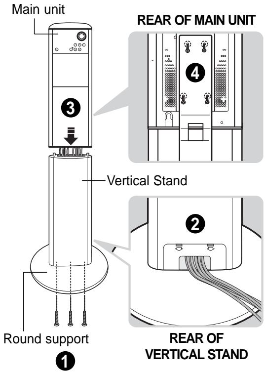 SAMSUNG HT-DS1000 - Vertical Stand (supplied) - 1