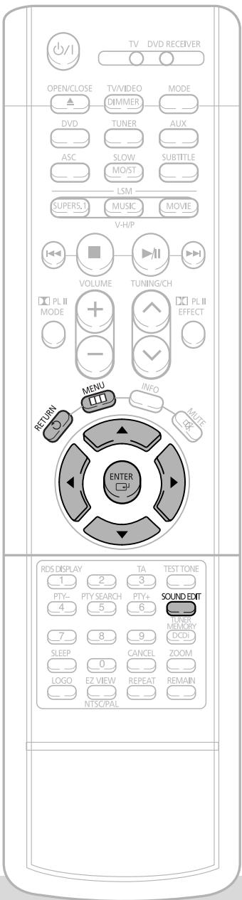 SAMSUNG HT-DS1000 - Setting the Audio Quality - 1