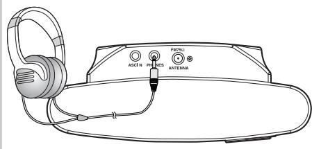 SAMSUNG HT-DS1000 - Plug the headphones into the headphone jack. - 1