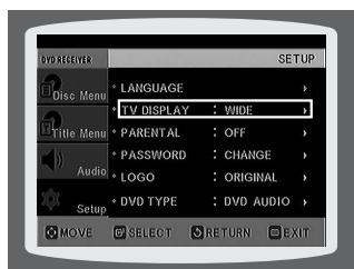 SAMSUNG HT-DS1000 - Setting TV Screen type - 4