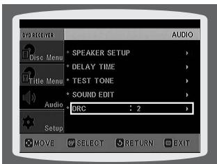 SAMSUNG HT-DS630T - Setting the DRC (Dynamic Range Compression) - 3