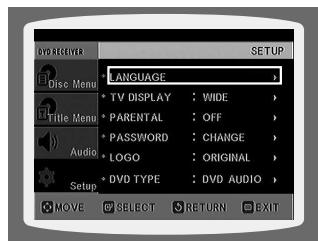 SAMSUNG HT-DS630T - Setting the Language - 5