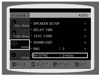 SAMSUNG HT-DS630T - AV SYNC Setup - 2