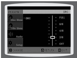SAMSUNG HT-DS650 - Setting the DRC (Dynamic Range Compression) - 5