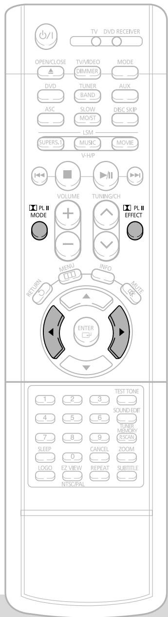 SAMSUNG HT-DS650 - Press PL II MODE button. - 2