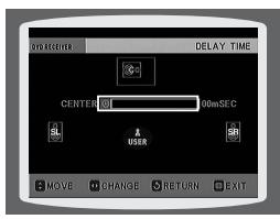 SAMSUNG HT-P1200 - Setting the Delay Time - 6